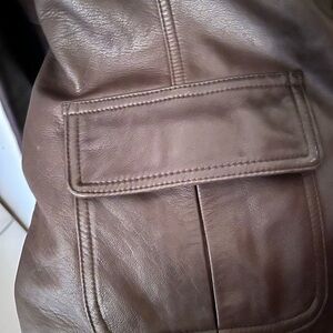 J. Jill Black Leather Jacket women’s sizeXL